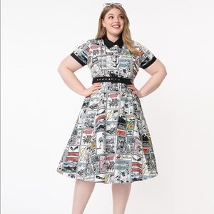 NWT-Unique Vintage DC Comic Swing Dress